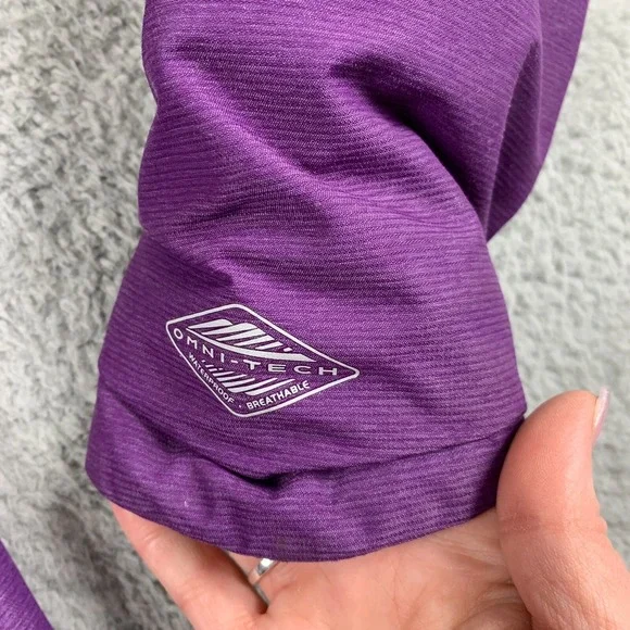 Columbia Nordic Strider Coat Girls Large Purple Omni-Heat Faux Fur Hooded - Picture 11 of 16